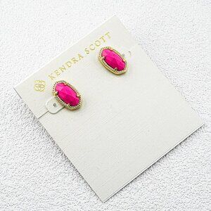 Kendra Scott Pink Turquoise Stud Earrings